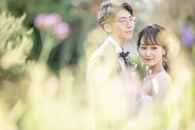 お花の合間から♪