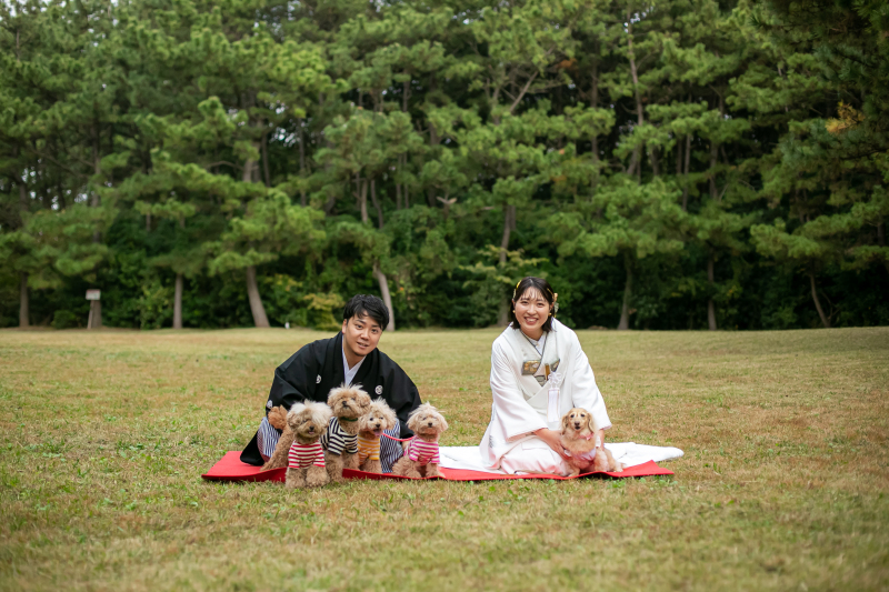 お連れのわんちゃんとも