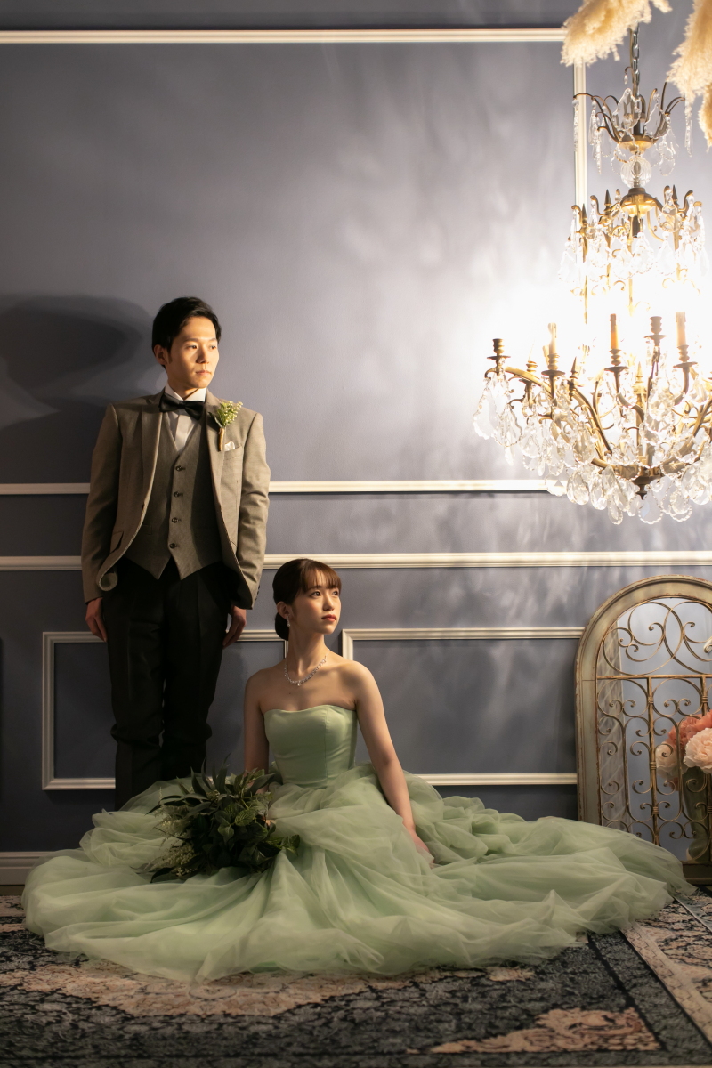 シャンデリアとともに