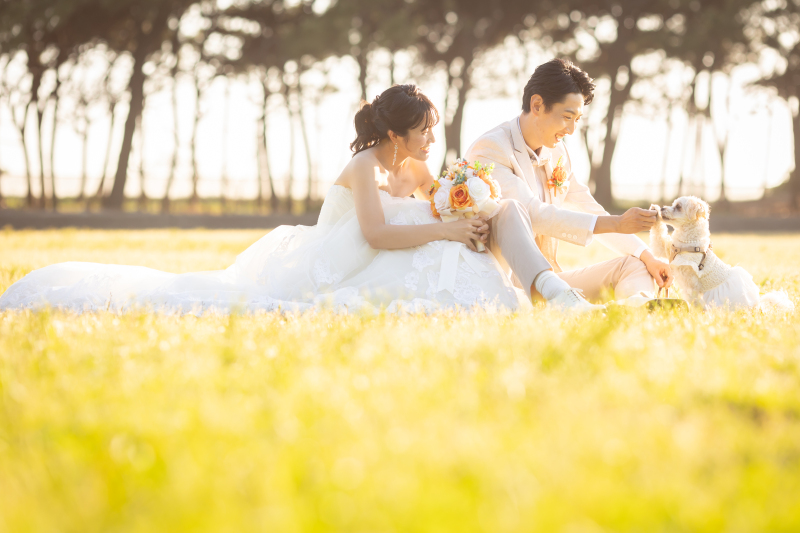 わんちゃんも一緒に