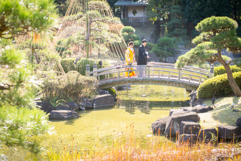 日本庭園を散策