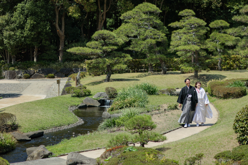 いよいよ庭園内へ