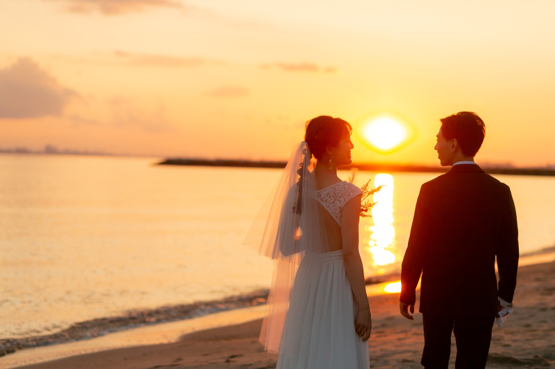 夕陽に包まれて