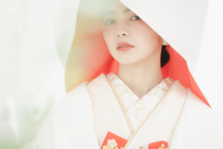 洋髪綿帽子(赤裏地)