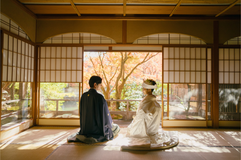 【10月1日〜11月末日までの撮影対象】2着がお得!秋のドリームキャンペーン|和装ロケ+和装スタジオ(新婦衣装2着・全データ)