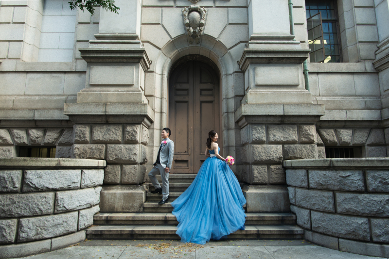 ドレスの映えるみなとみらい周辺ロケ