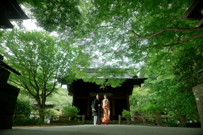 鎌倉のお寺で。