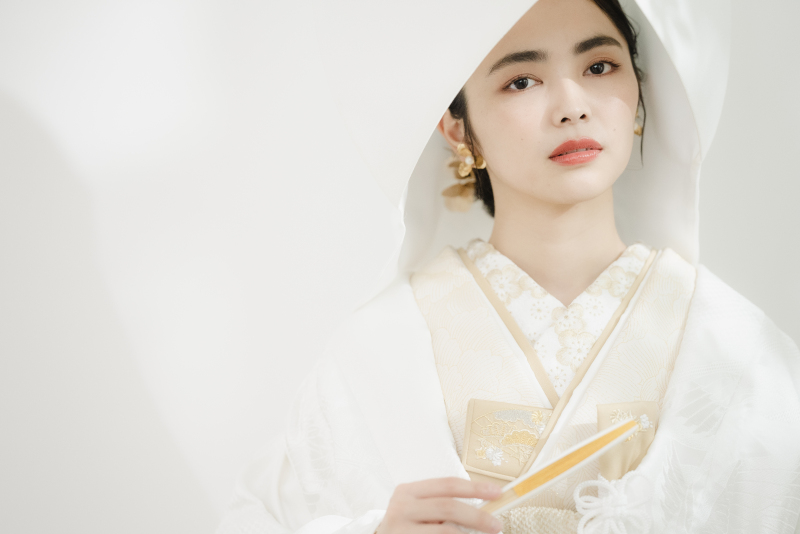 純白を思いっきり楽しむ白無垢×白掛下