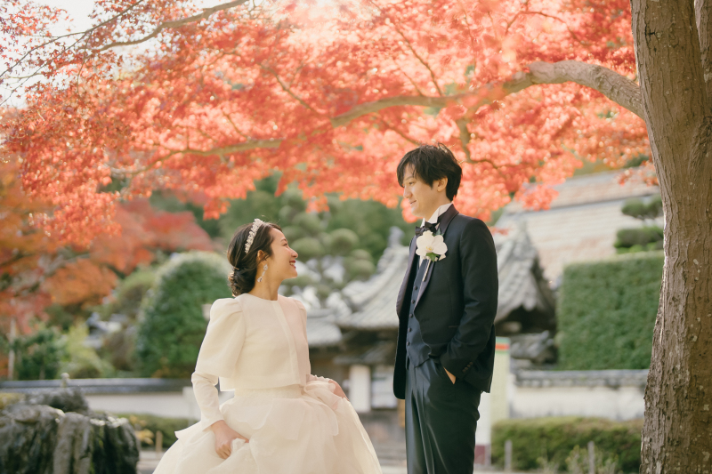 【12月24日までの撮影限定】2着がお得！秋のドリームキャンペーン｜洋装2着ロケーション（新婦衣装2着・全データ）