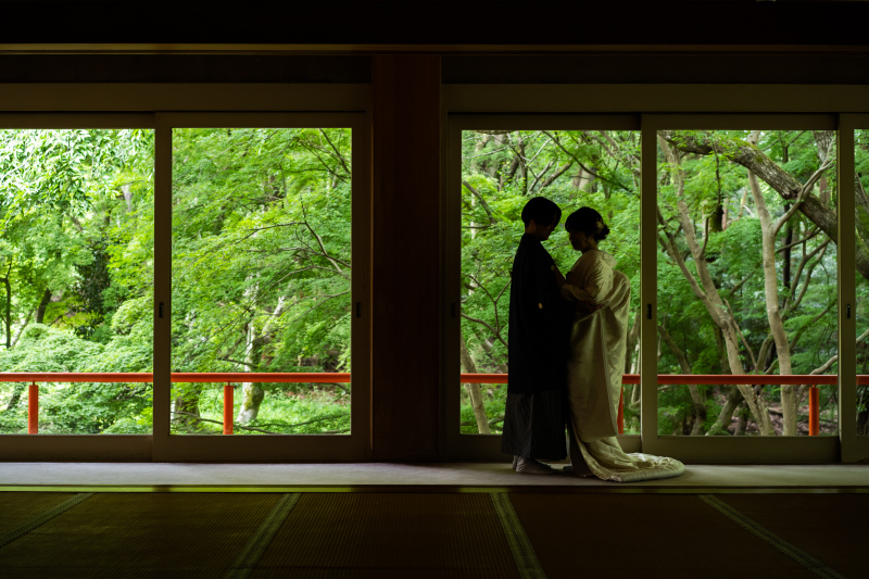 窓から見える緑がとてもキレイ…