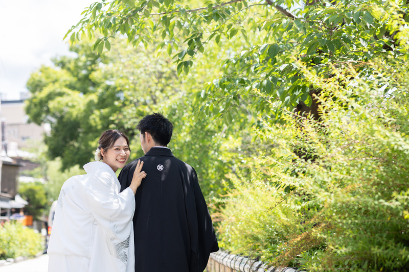 振り向いて‥ピース！