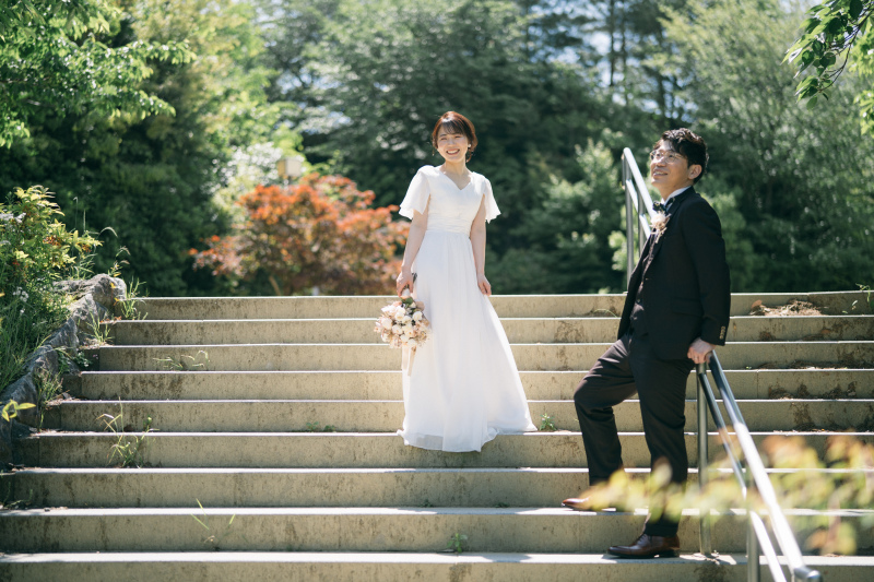 途中の階段で‥