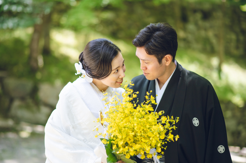 素敵なブーケと共に