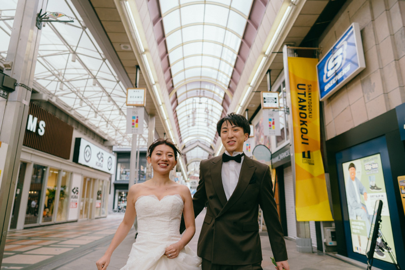 商店街を駆け抜けて・・・