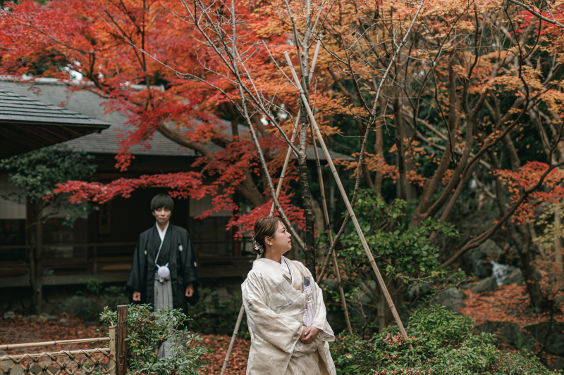 お庭の撮影から