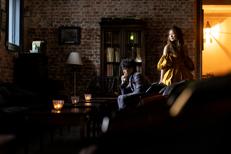 落ち着いた空間で