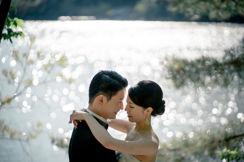 水辺で涼しげに