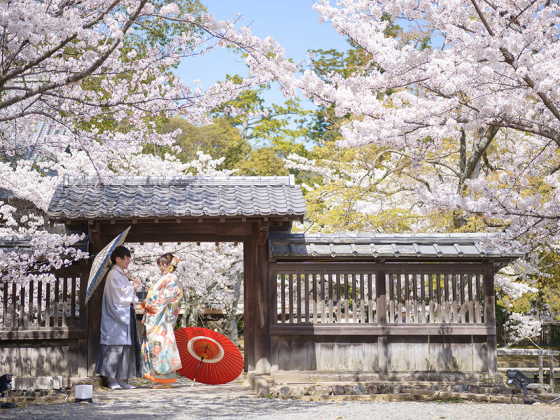 ラヴィファクトリー京都店_庭園で撮影できる