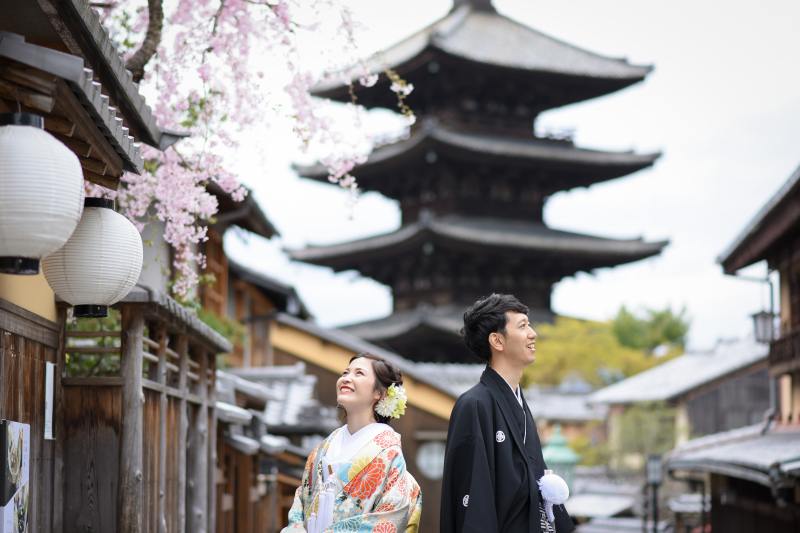 和装姿が引き立つ四季折々の自然
