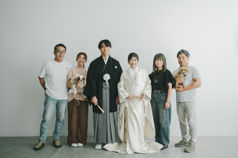 【ペットと一緒に撮影】ロケーションフォト(和装1着+新婦ヘアメイク+全データ)