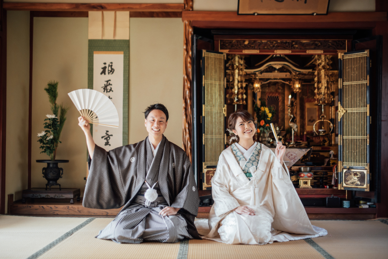 【家族と一緒に撮影】ロケーションフォト(和装1着+新婦ヘアメイク+全データ)