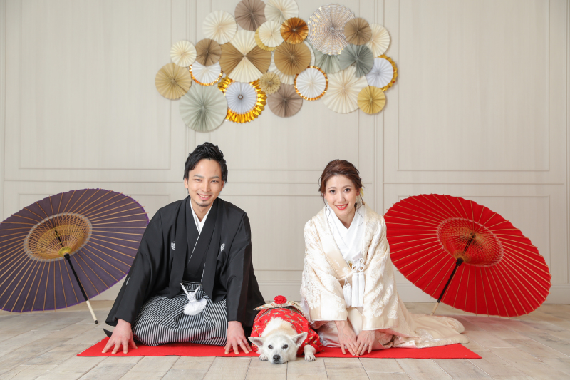 わんちゃんと撮影！