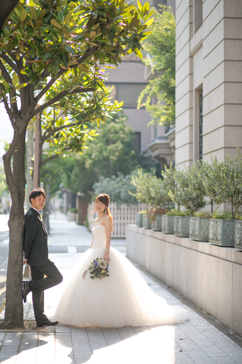 光が二人を包みます。