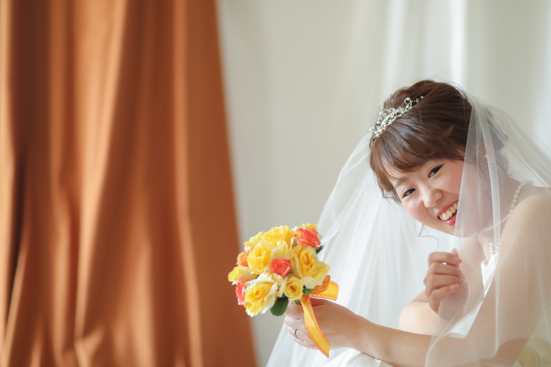 可愛いお花のブーケと共に