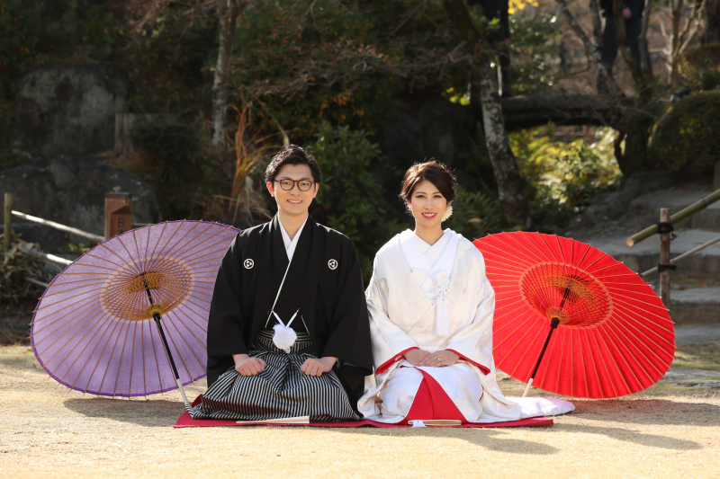 和装のお正座ショット