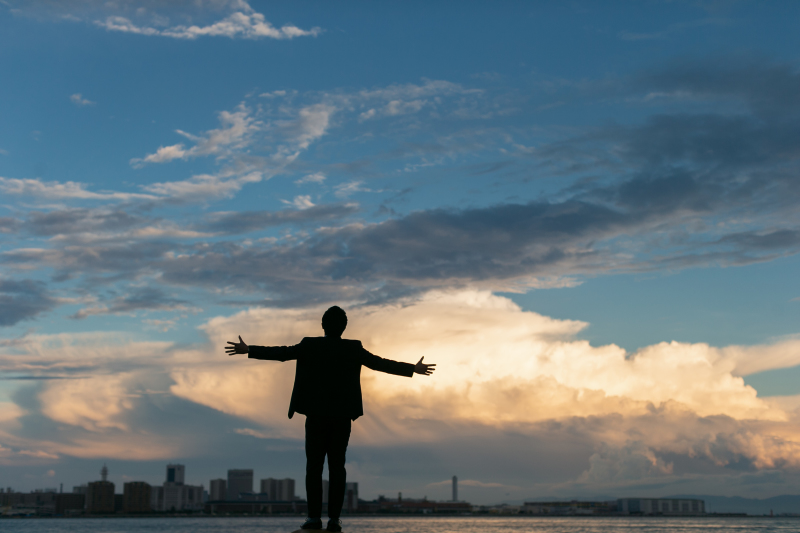 日がおちていきます。