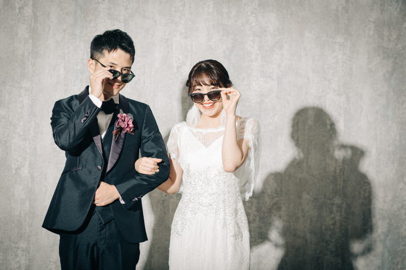 小物でアクセントをはっきりめに