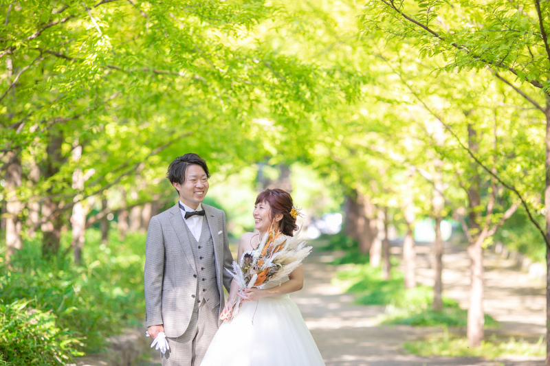 緑いっぱいのなかで