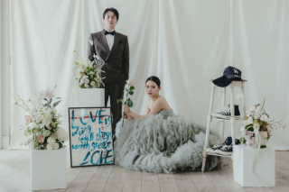 お洒落すぎるスタジオ撮影・・・