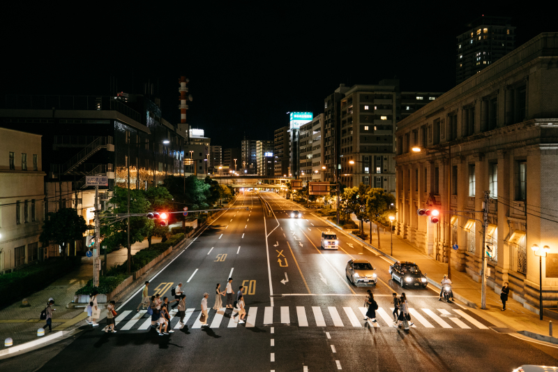 最後は街並みと共に