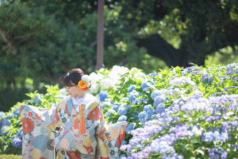 和装ロケーション撮影 お気に入りのお衣装で・・