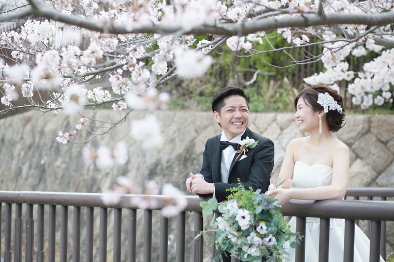 桜の下でロケーション撮影!1