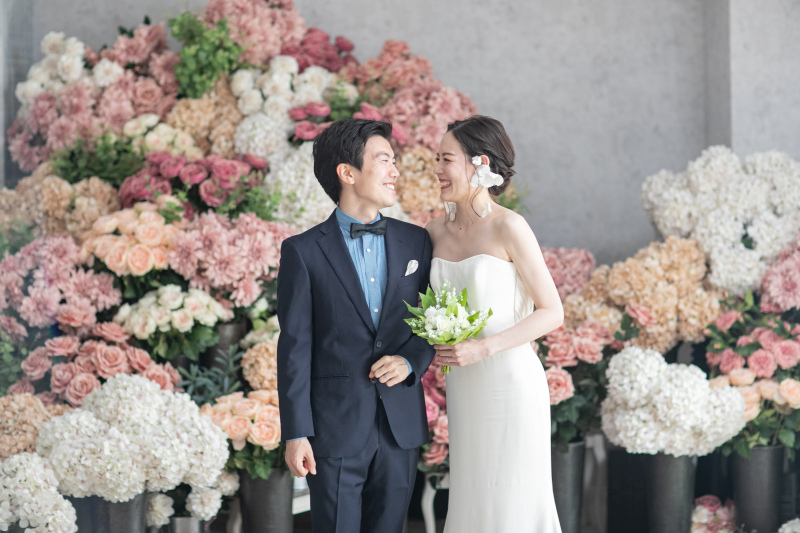 たくさんのお花に囲まれて