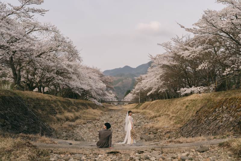 桜の景色とお二人♪