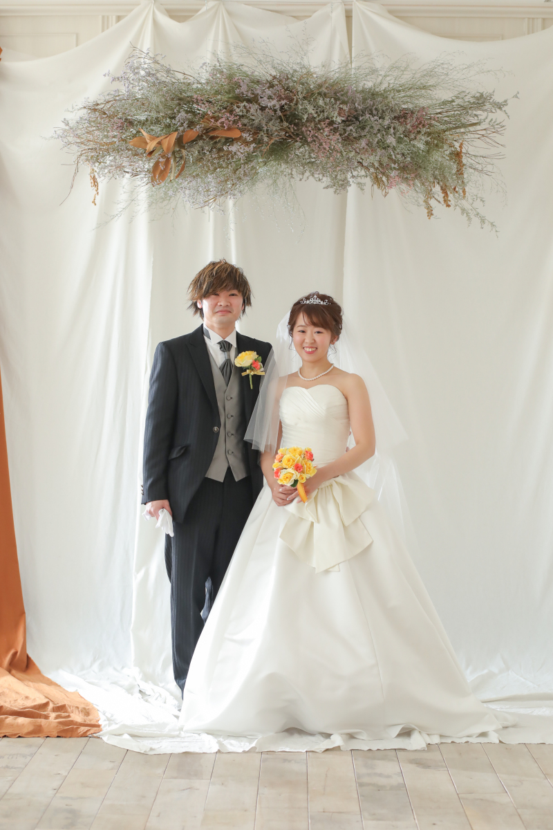 彼と一緒にウエディングフォト