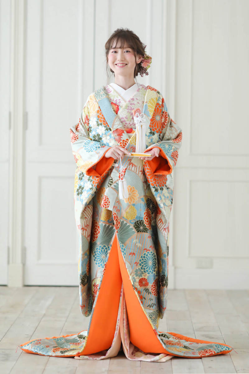 花柄(色掛下)×色打掛