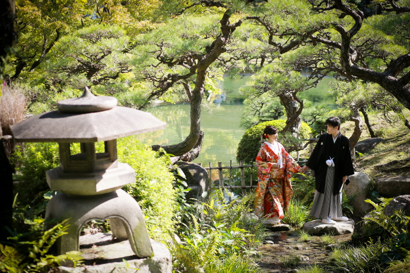 ラヴィファクトリー神戸店_庭園で撮影できる