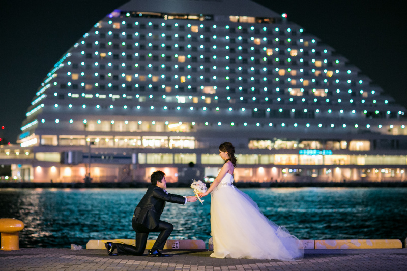 ラヴィファクトリー神戸店_夜景で撮影できる