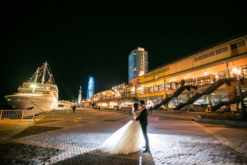 ラヴィファクトリー神戸店_夜景で撮影できる