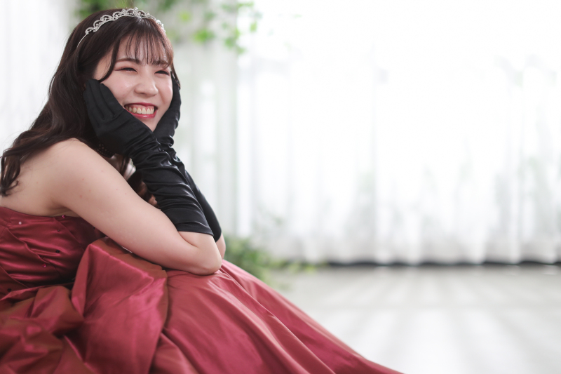 キラキラの笑顔