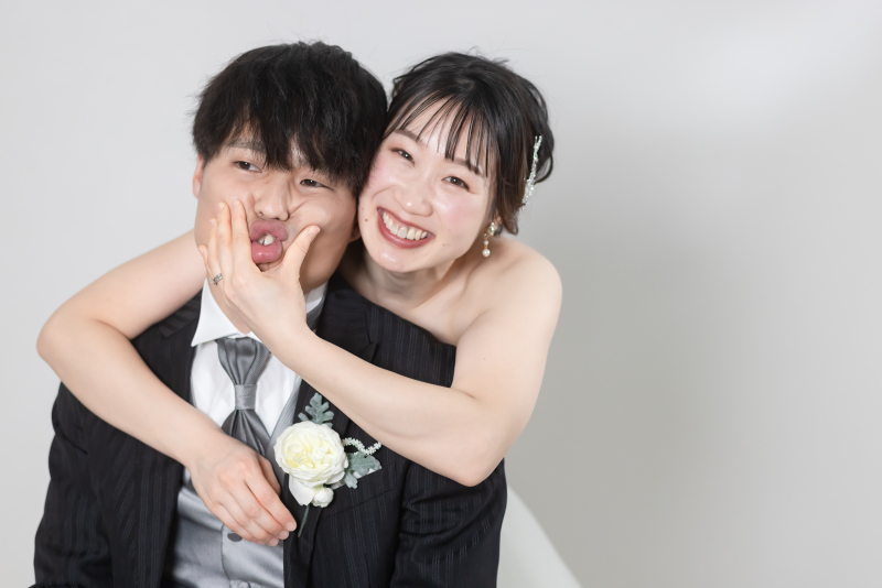 ほっぺをぎゅー