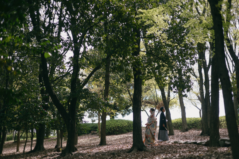 森の中でカッコよく