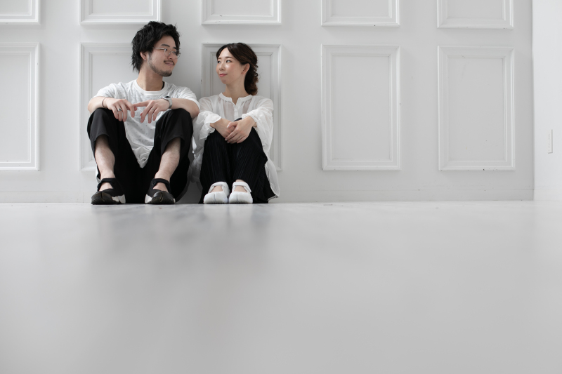 目を合わせて。