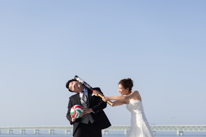 お二人らしいお茶目ショット☺︎