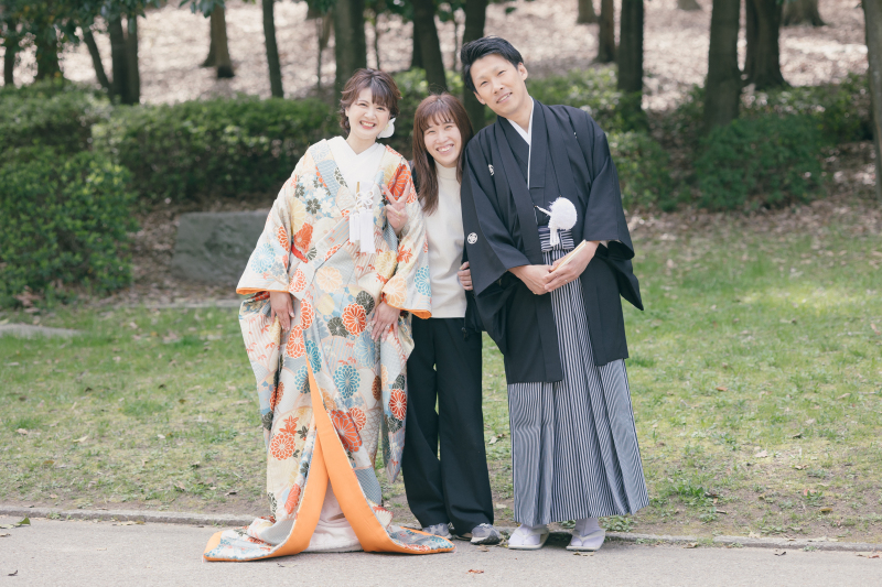 結びはカメラマンも一緒に！