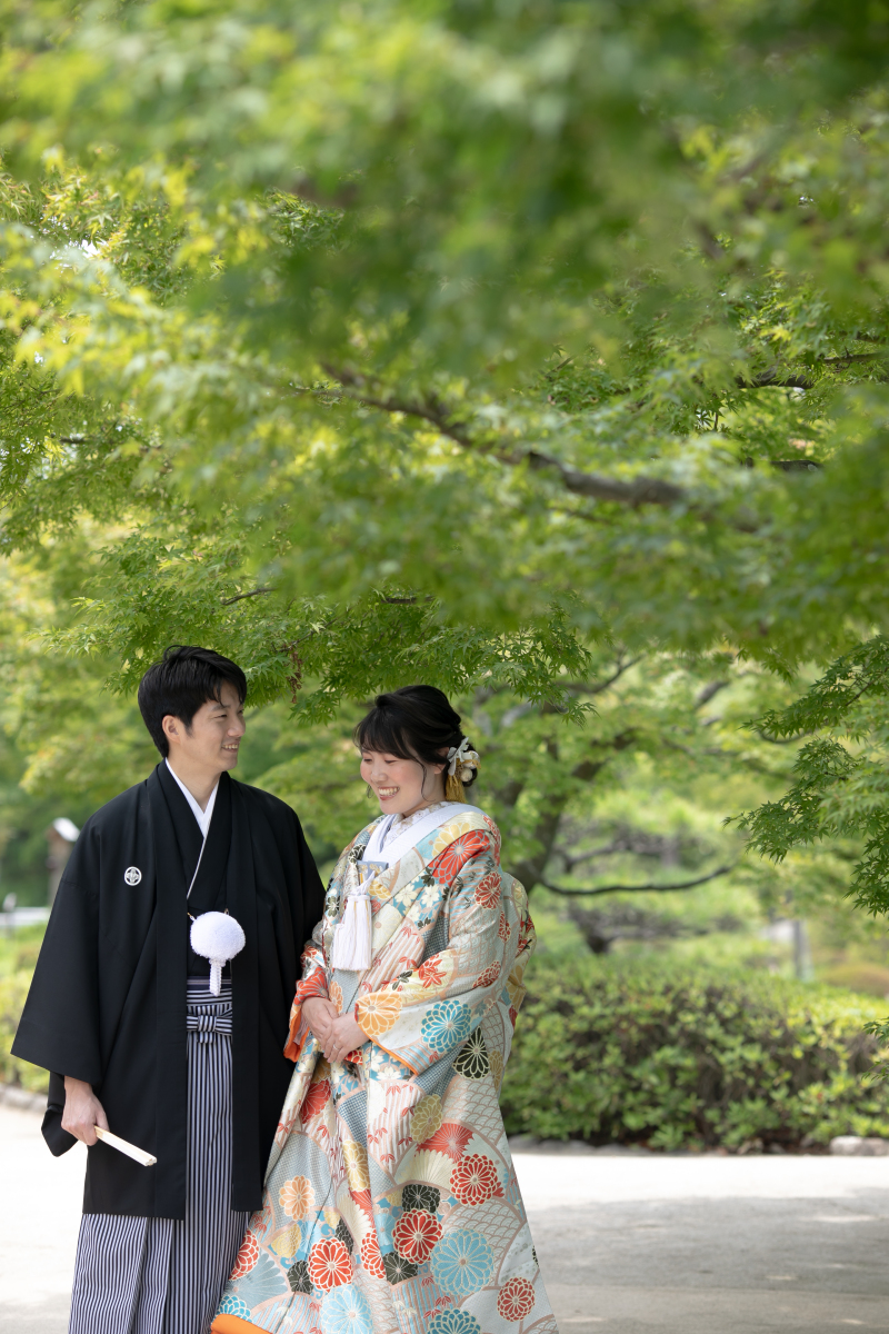 緑もみじのもとで。